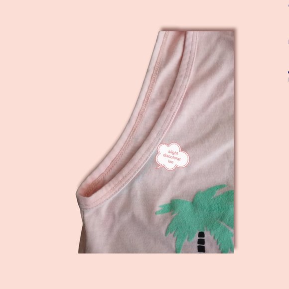 Vintage 1980s/1990s Acapulco sleeveless neon orange crop graphic tank - Picture 6 of 6